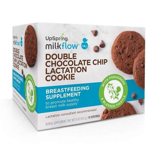 Milkflow Fenugreek Double Chocolate Chip Lactation Cookies, 20 count