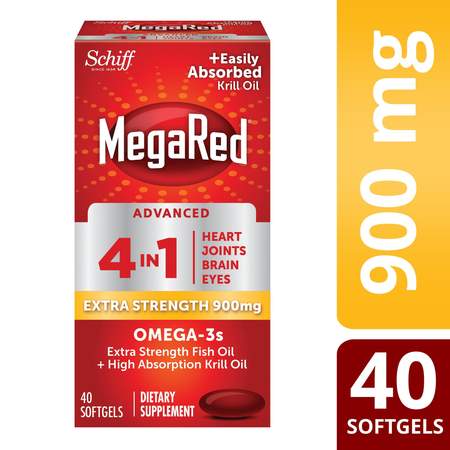 MegaRed Advanced 4in1 Concentrated Omega3 Fish&Krill Oil 900mg