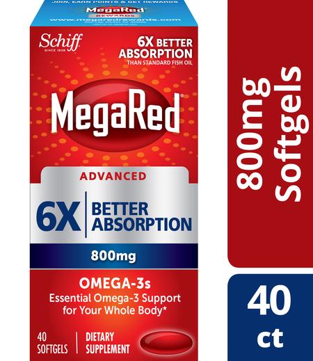MegaRed Advanced 6X Better absorption 800mg