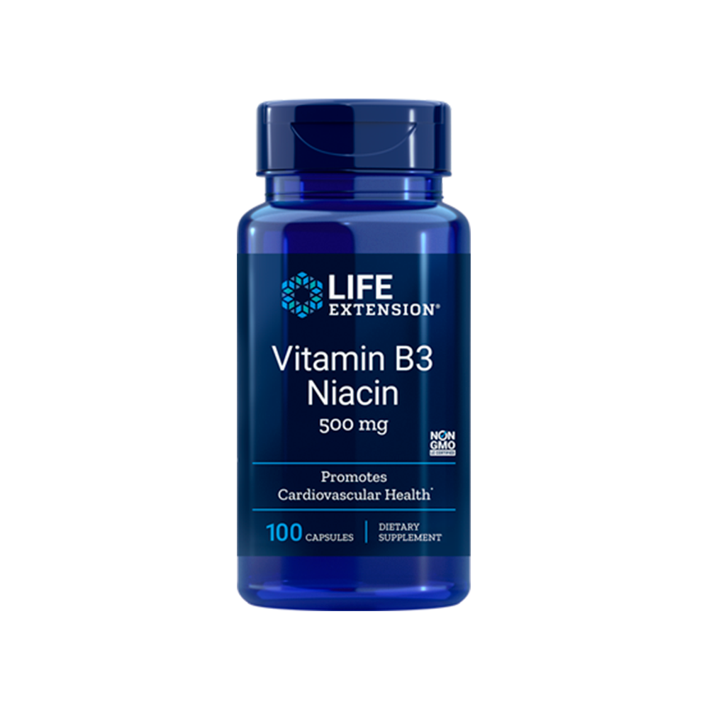 Vitamin B3 Niacin •	500 mg